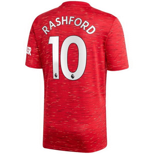 Maglia Manchester United NO.10 Rashford Prima 20/21 Rosso